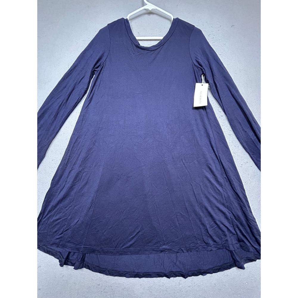StyleSaint Tunic Top 100% Modal Navy Blue Medium Womens